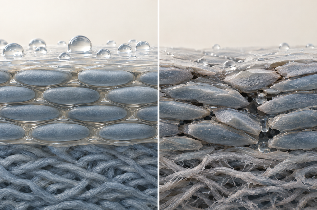 Skin barrier with and without chlorine
